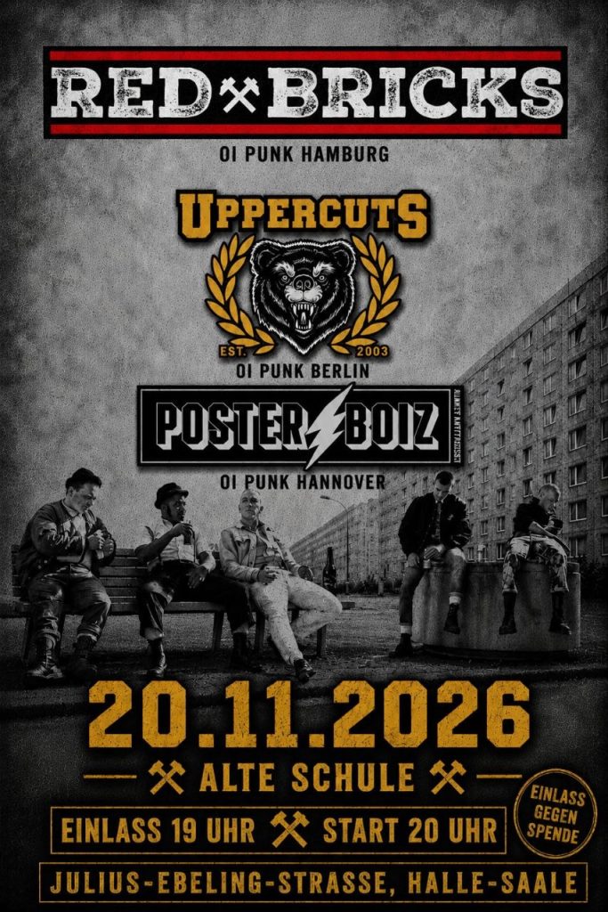 20.11.2026 Red Bricks, Uppercuts, Posterboiz